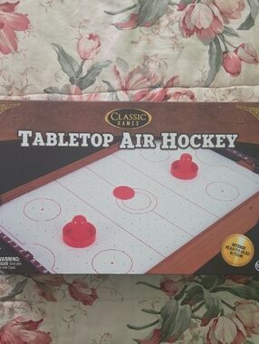Classic Red Tabletop Air Hockey